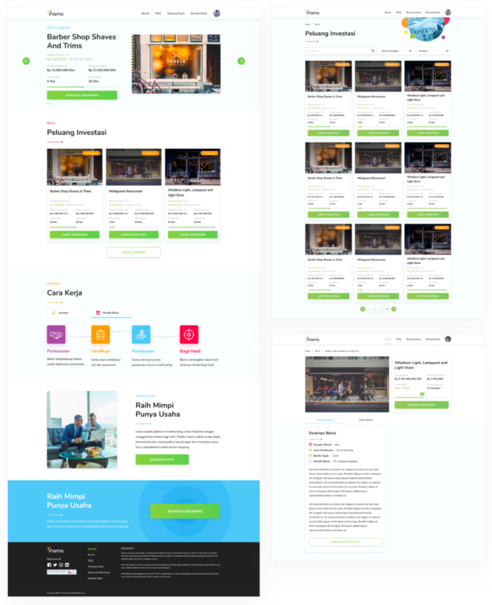 ui ux portfolio web investasi 1