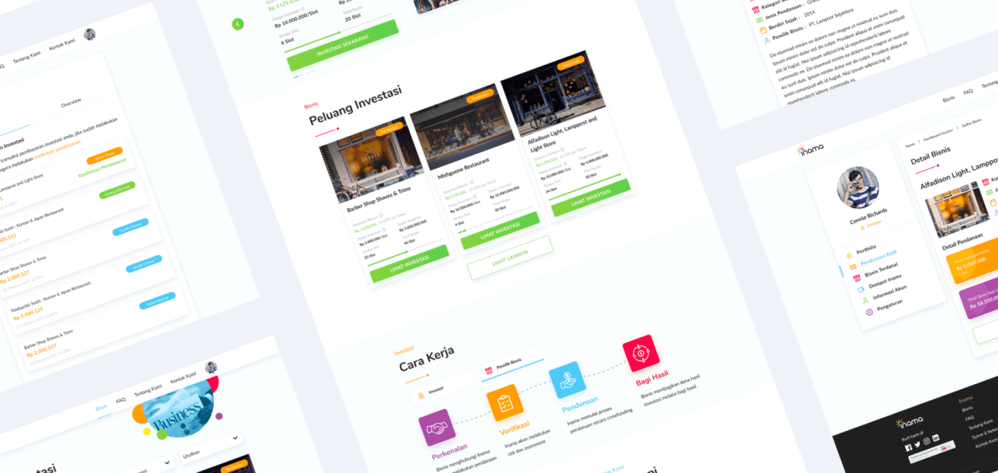ui ux portfolio web investasi 4